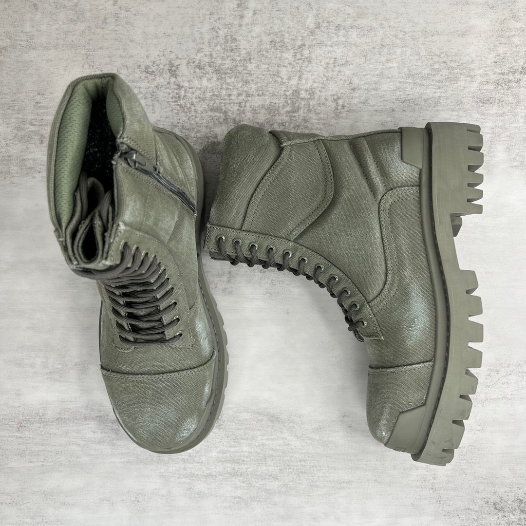 Balenciaga green boots
