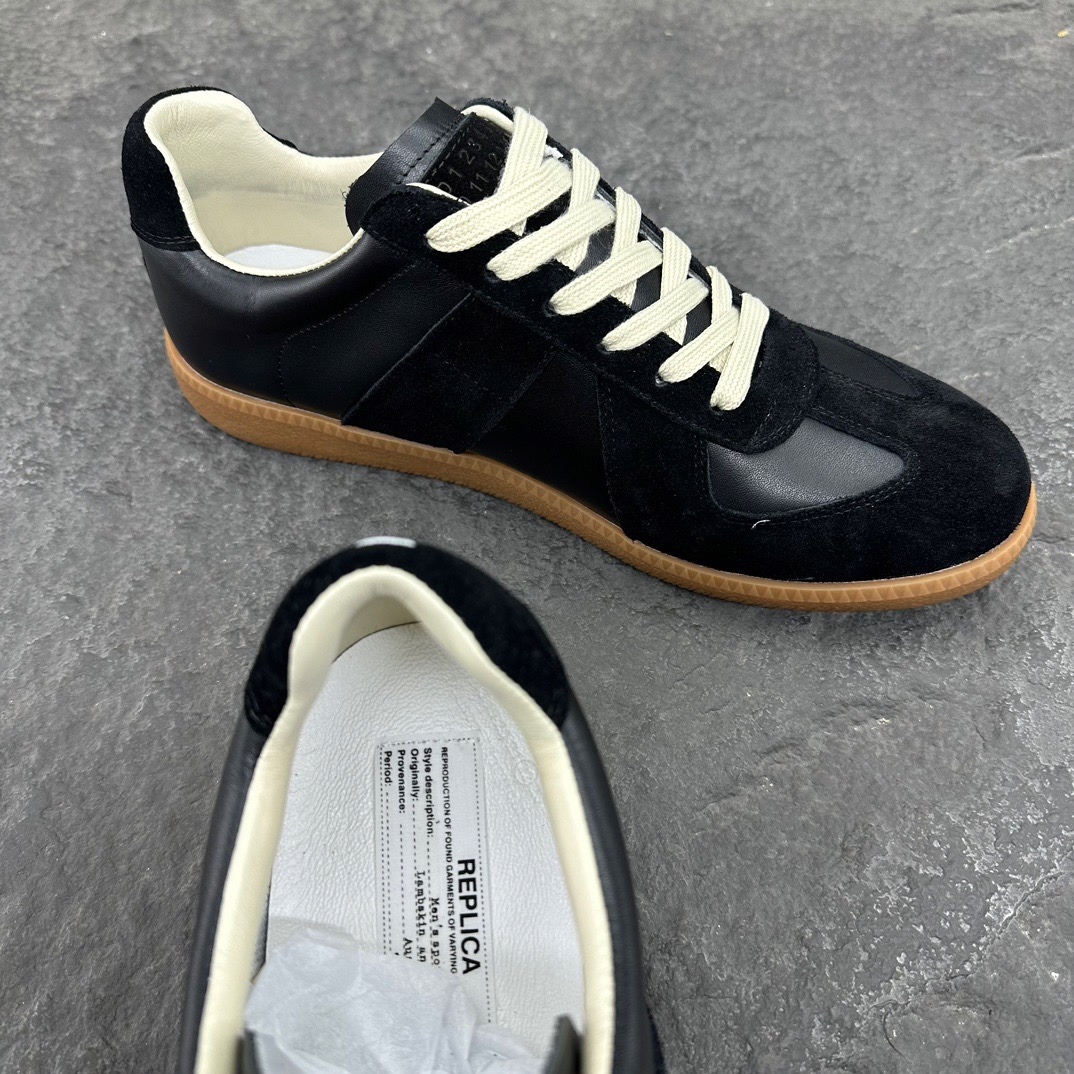 Maison Margiela Replica German Army Trainer (GATs) Black Gum  S57WS0236P1895H6851