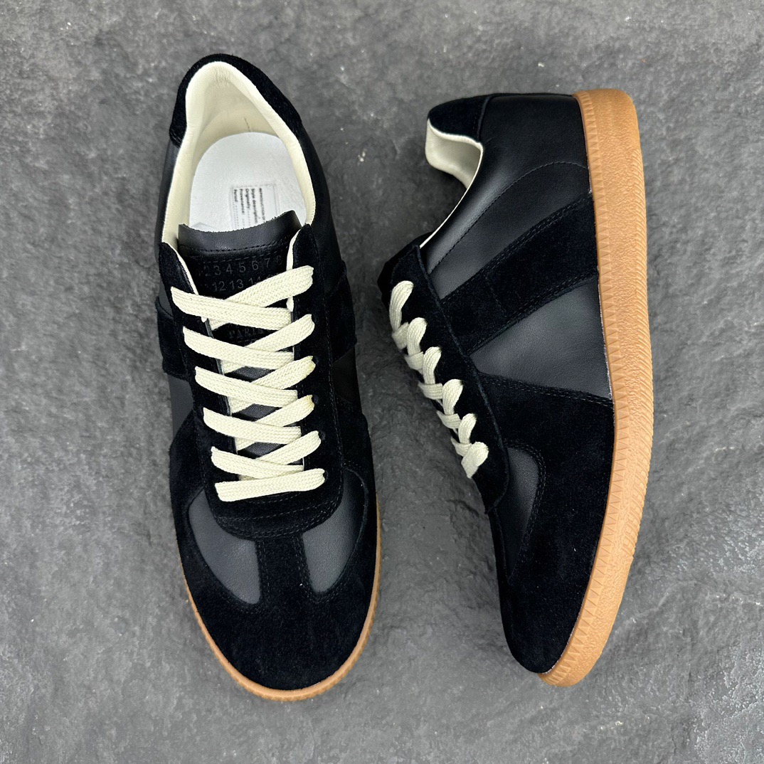 Maison Margiela Replica German Army Trainer (GATs) Black Gum  S57WS0236P1895H6851