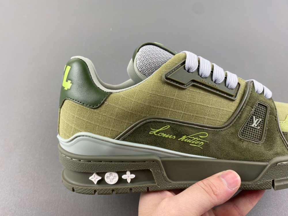 Louis Vuitton LV trainer green