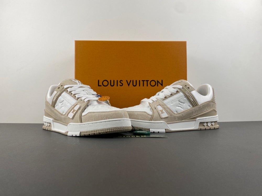 Louis Vuitton LV trainer White tea