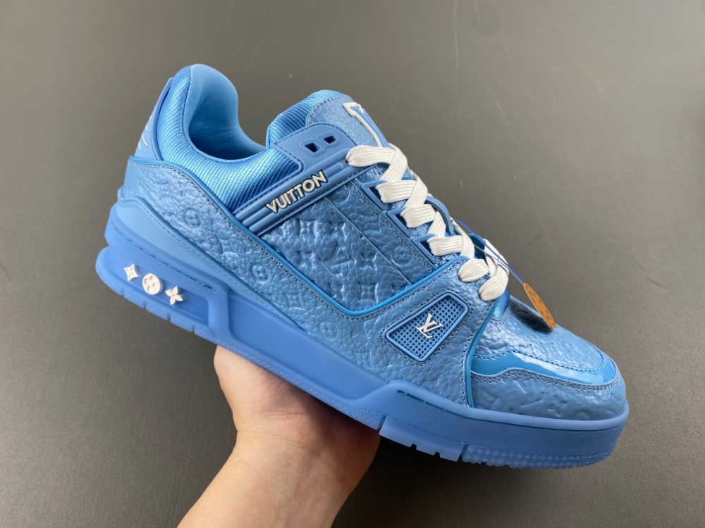 Louis Vuitton LV trainer blue sneaker