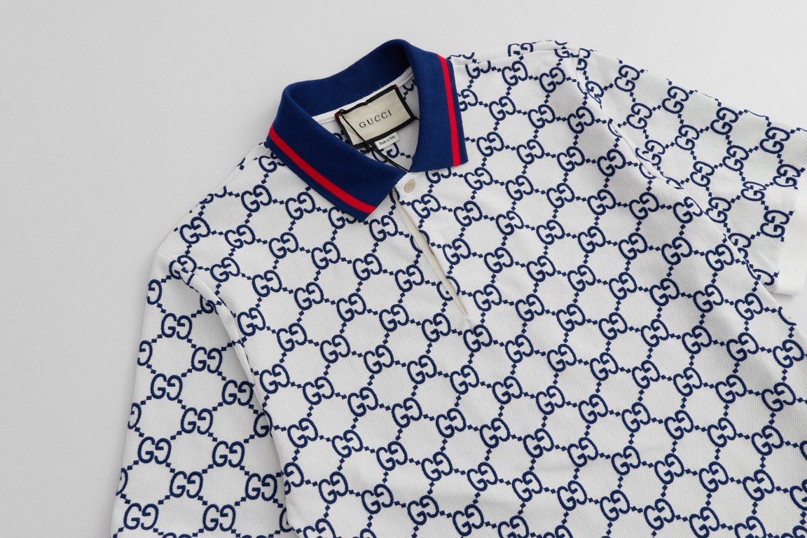 Gucci blue polo shirt