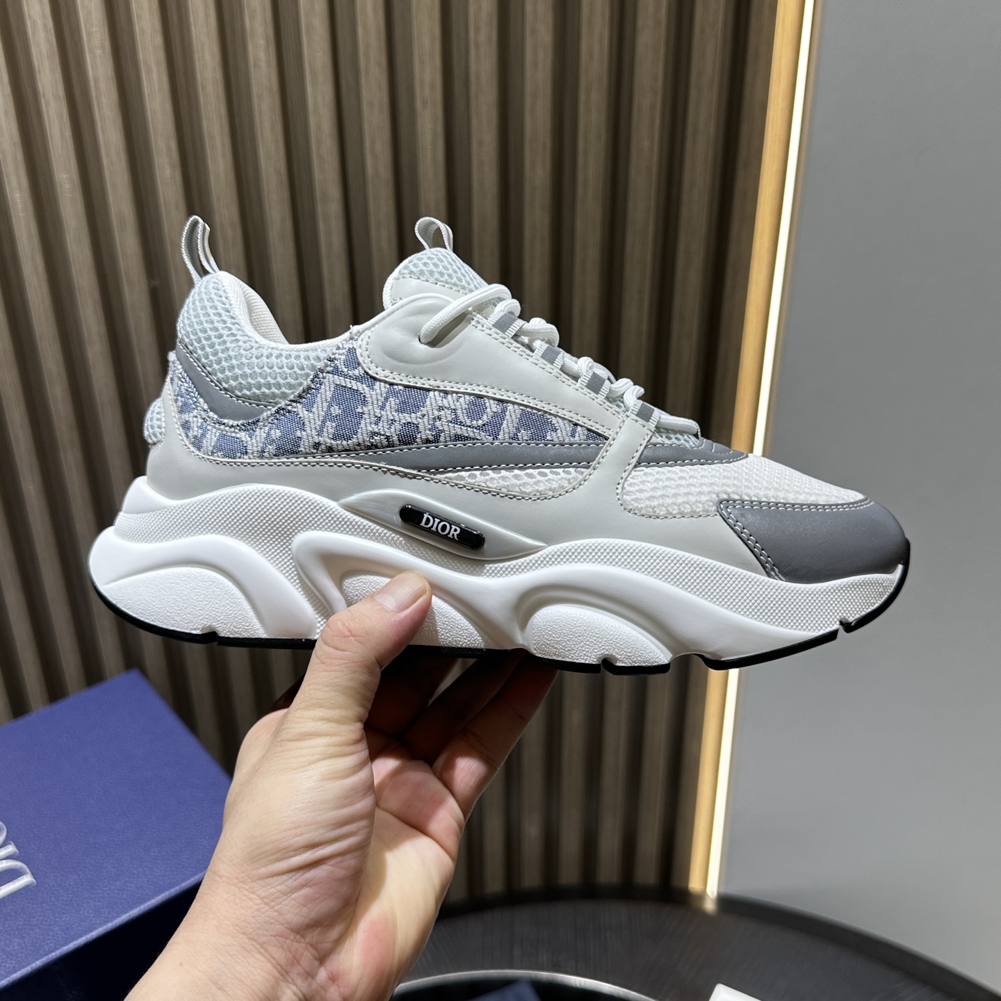 Dioorr B22 sneaker white grey
