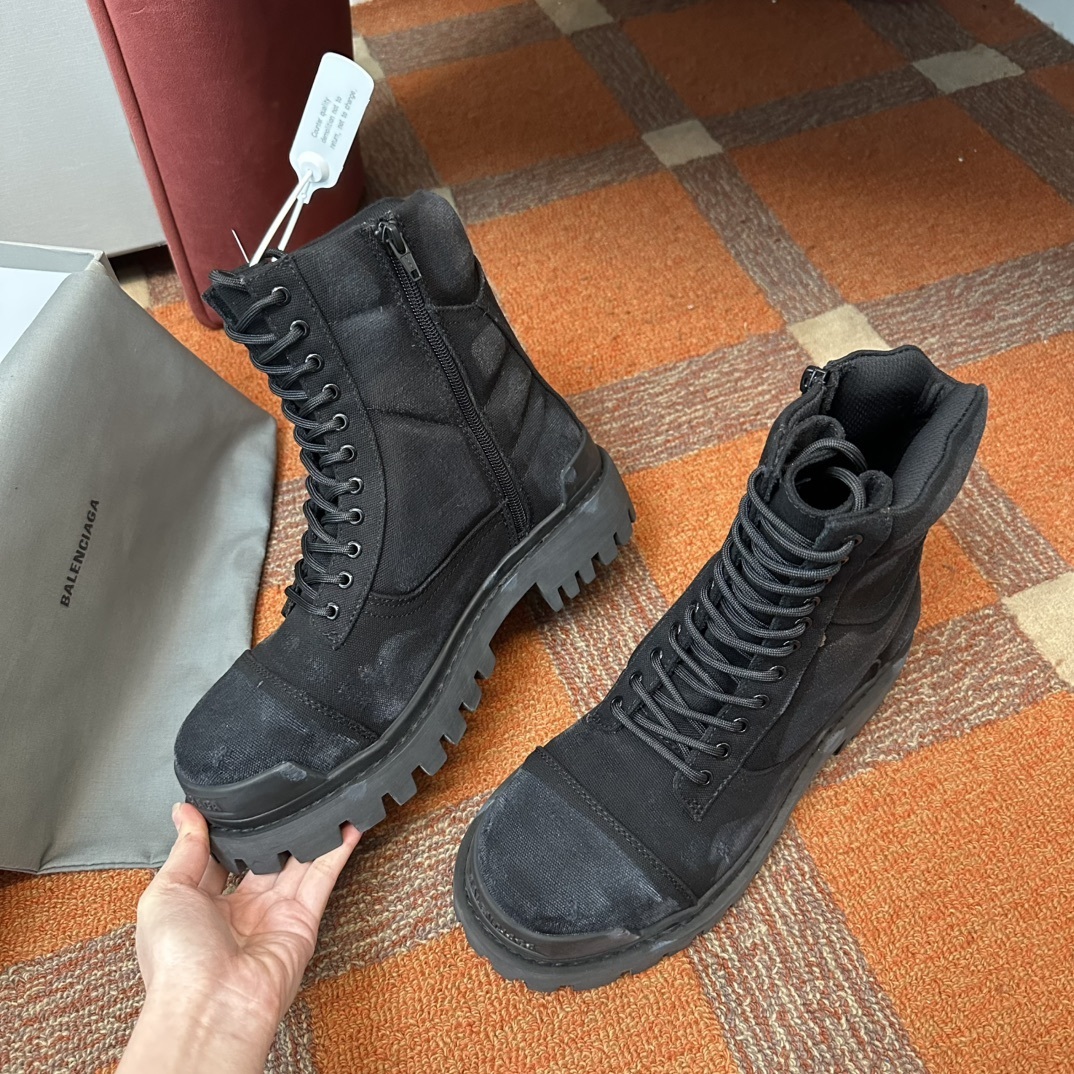 Balenciaga black boots