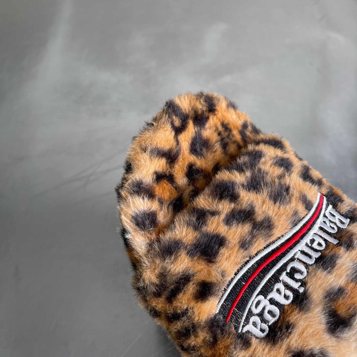 Balenciaga slides Leopard print