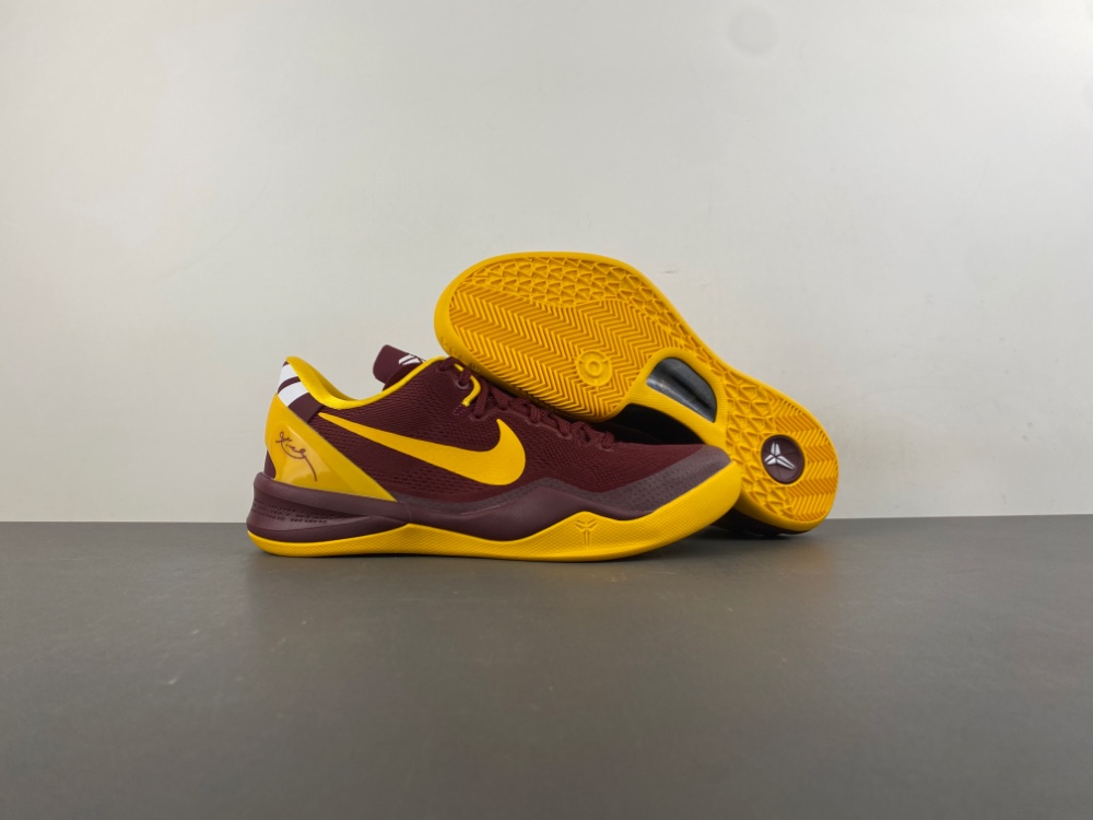 Nike Kobe 8 red and yellow sneaker