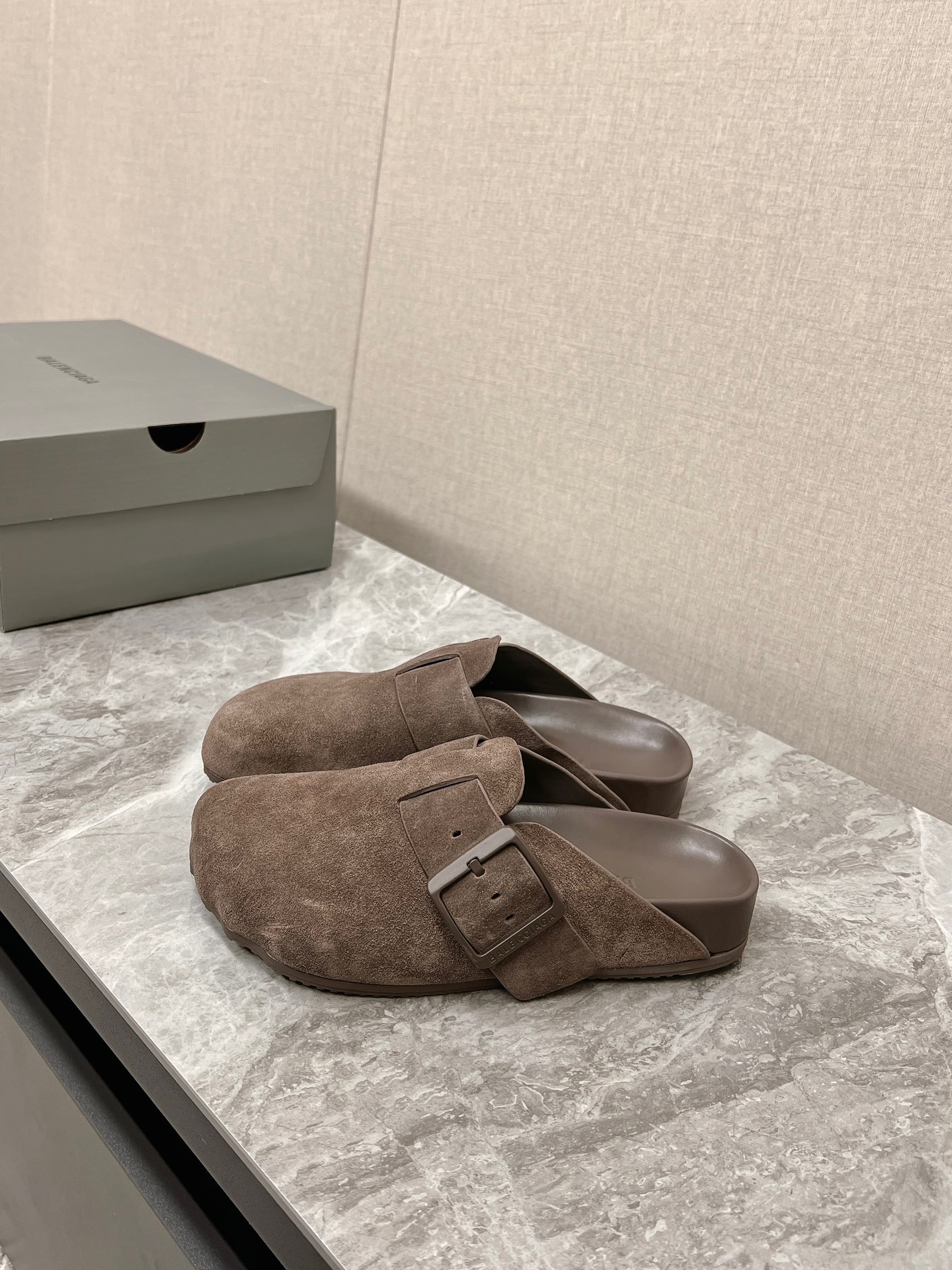 Balenciaga Sunday Suede Mule slippers